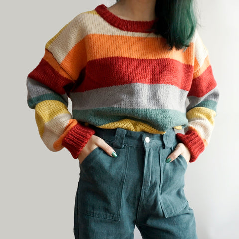 Autumn Rainbow Sweater/Cardigan