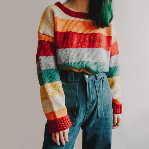 Autumn Rainbow Sweater/Cardigan