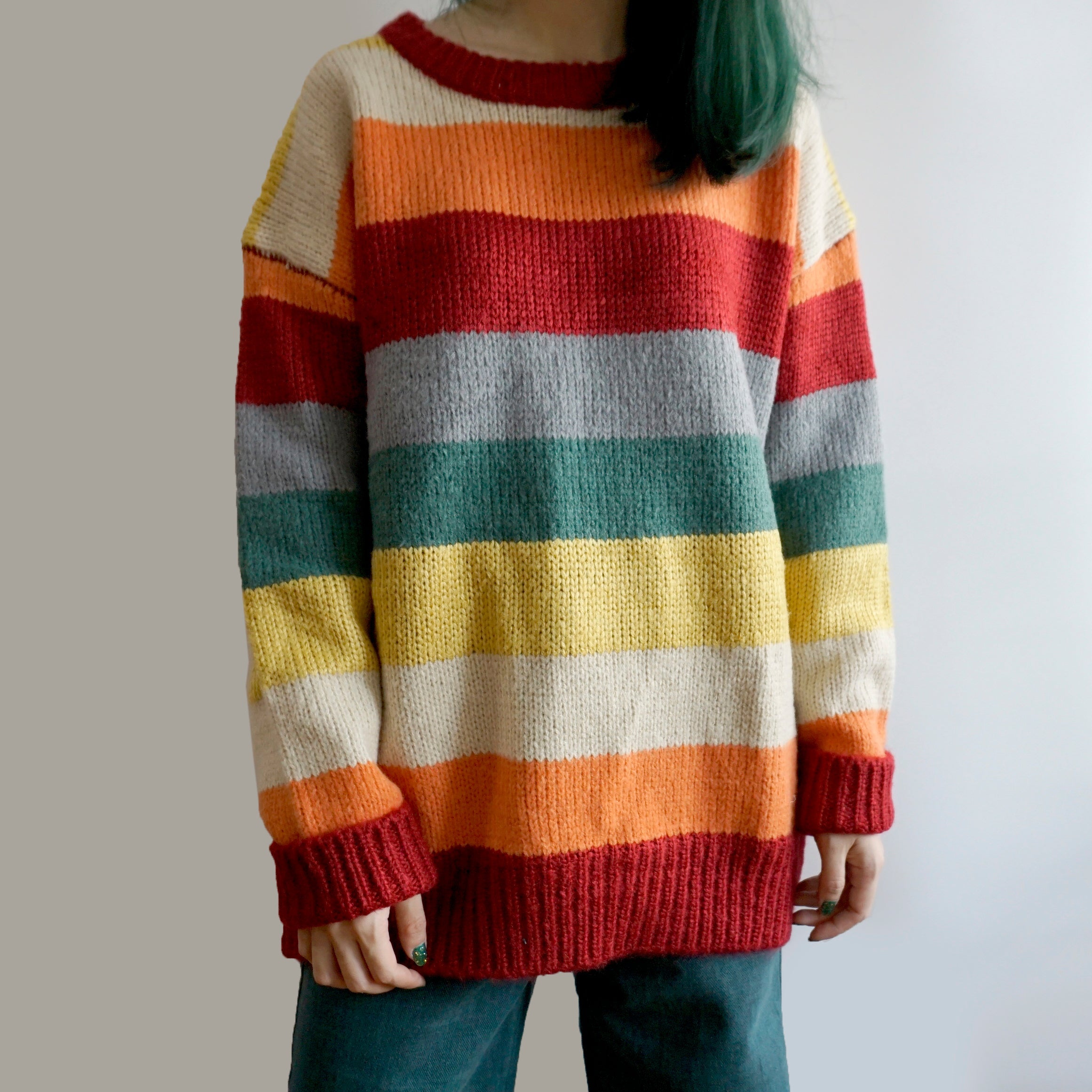 Autumn Rainbow Sweater/Cardigan