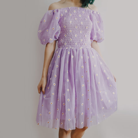 Puff Sleeve Daisy Dress