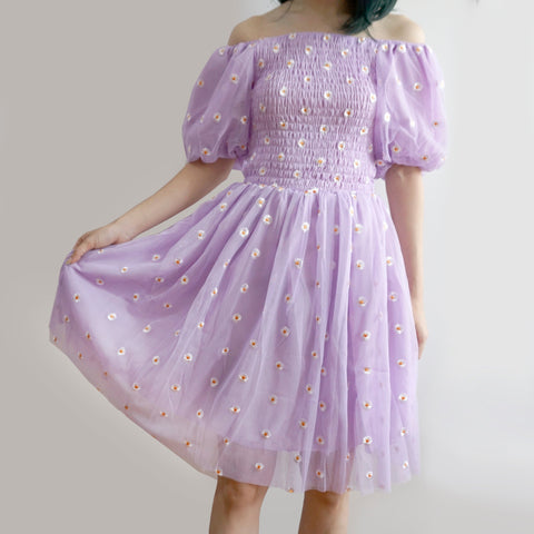 Puff Sleeve Daisy Dress