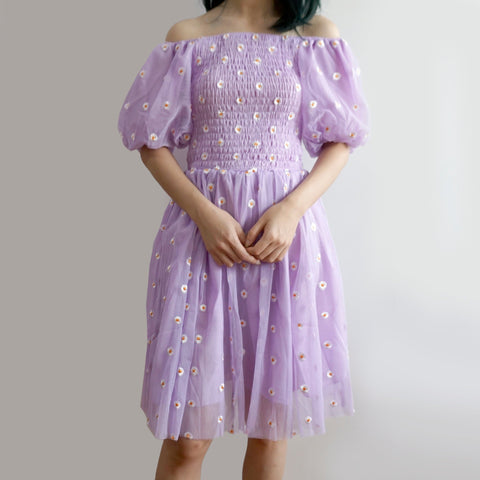 Puff Sleeve Daisy Dress