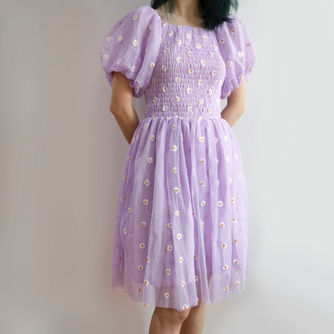 Puff Sleeve Daisy Dress