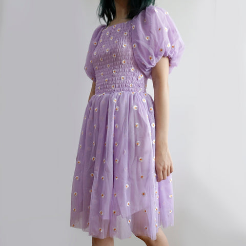 Puff Sleeve Daisy Dress