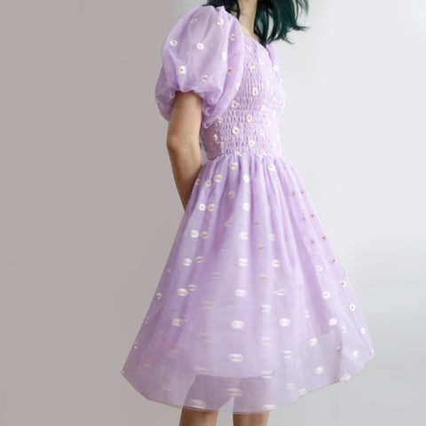 Puff Sleeve Daisy Dress