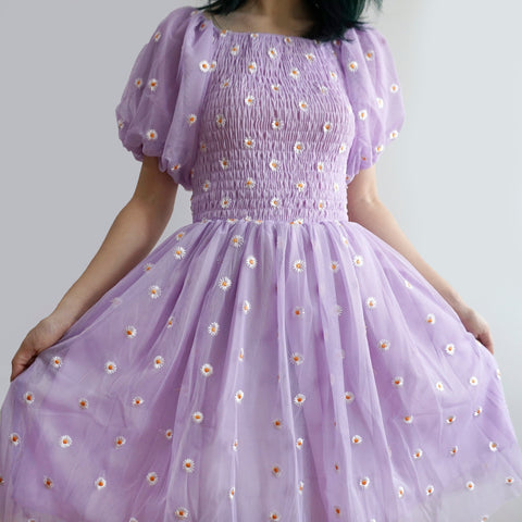 Puff Sleeve Daisy Dress