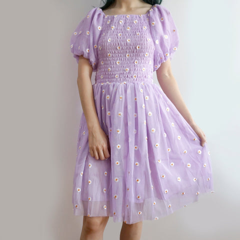 Puff Sleeve Daisy Dress