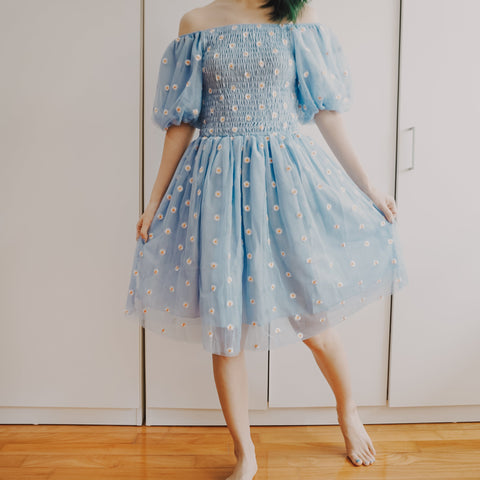 Puff Sleeve Daisy Dress