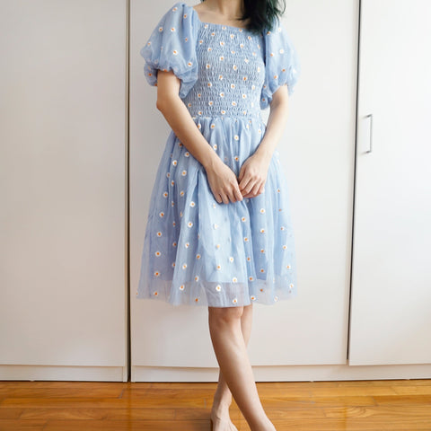 Puff Sleeve Daisy Dress