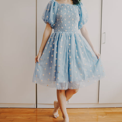 Puff Sleeve Daisy Dress