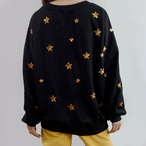 Starry Sequin Sweater