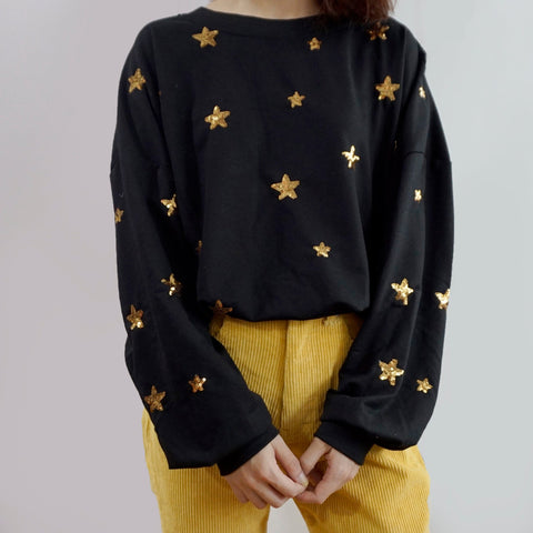 Starry Sequin Sweater