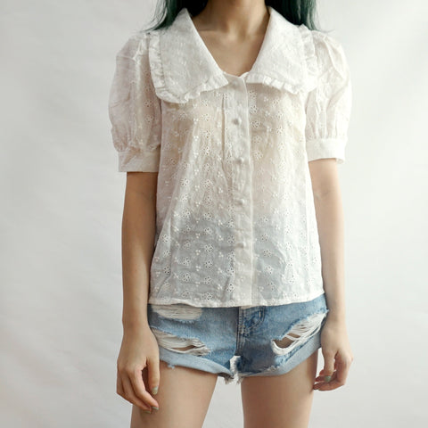 Camisa con botones y ojales de Peter Pan