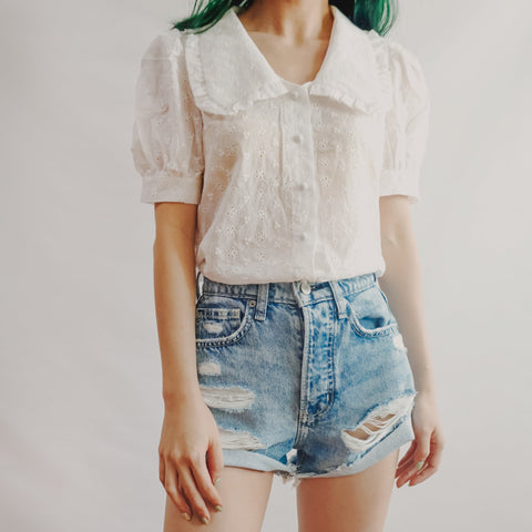 Camisa con botones y ojales de Peter Pan
