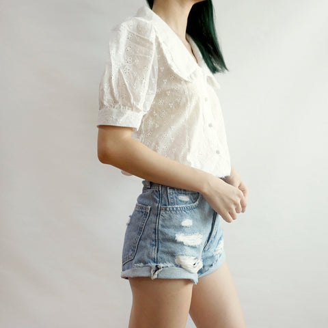 Camisa con botones y ojales de Peter Pan