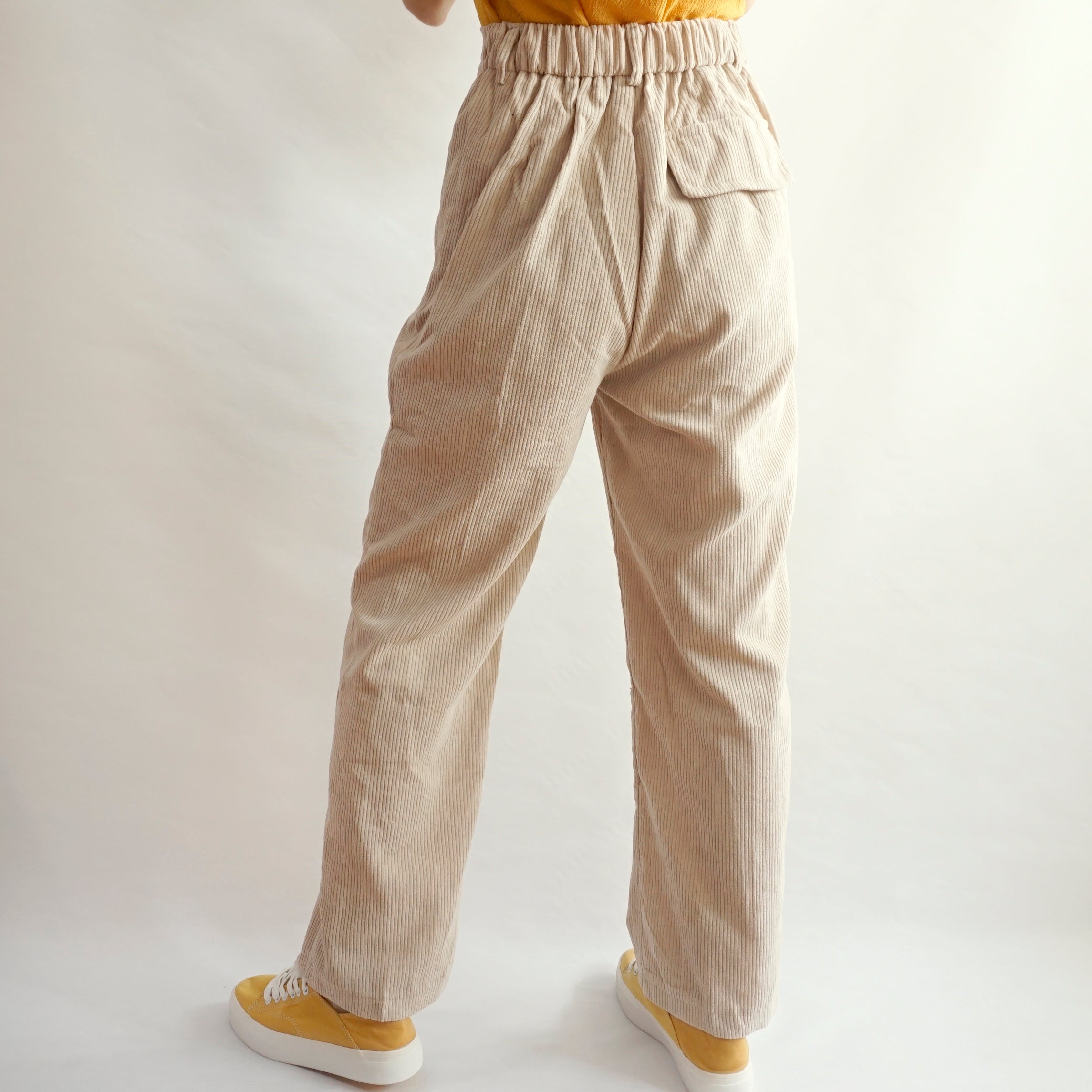 Pleated Corduroy Pants