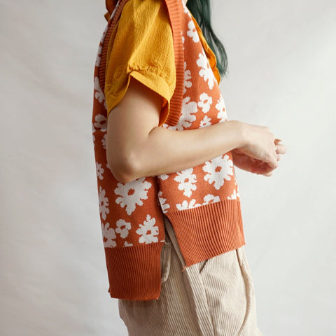 Rustic Floral Vest