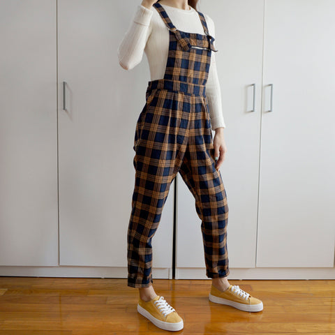 Vintage Karierte Overalls