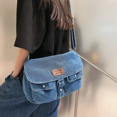 Tasche im Retro-Jeans-Stil