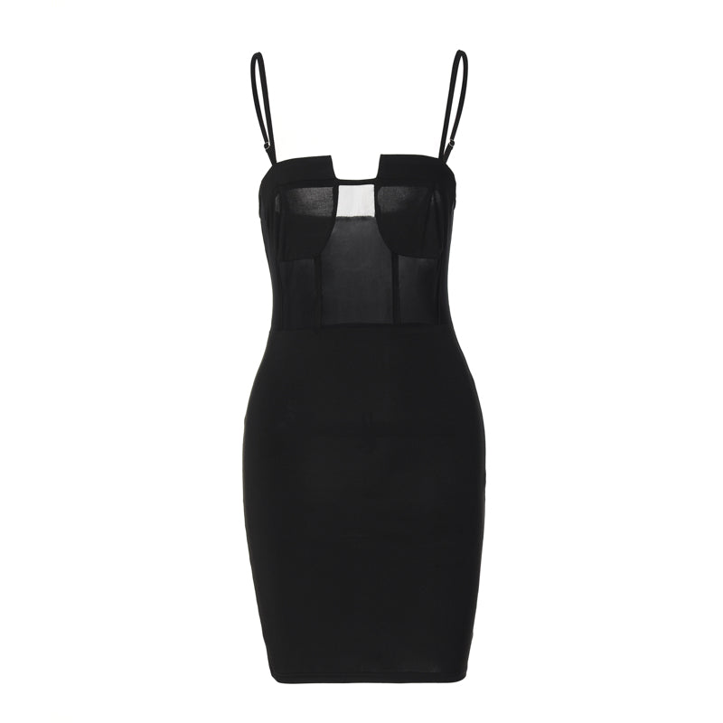 Voguable  Solid Slip Sleeveless Backless Patchwork Pleated Midi Dress Evening Party Slim Elegant Y2K Clothing