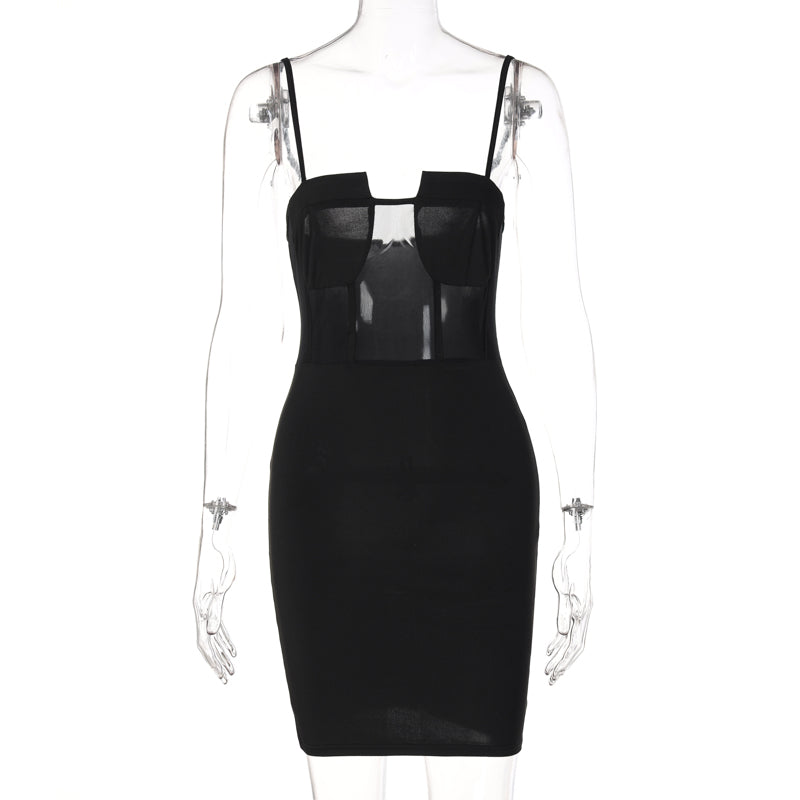 Voguable  Solid Slip Sleeveless Backless Patchwork Pleated Midi Dress Evening Party Slim Elegant Y2K Clothing