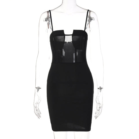 Voguable  Solid Slip Sleeveless Backless Patchwork Pleated Midi Dress Evening Party Slim Elegant Y2K Clothing