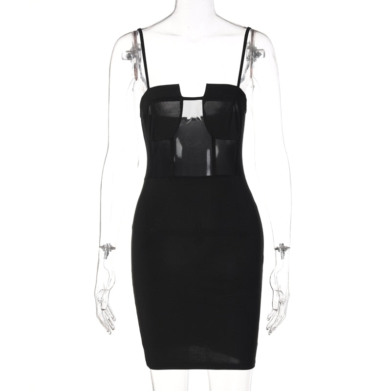 Voguable  Solid Slip Sleeveless Backless Patchwork Pleated Midi Dress Evening Party Slim Elegant Y2K Clothing