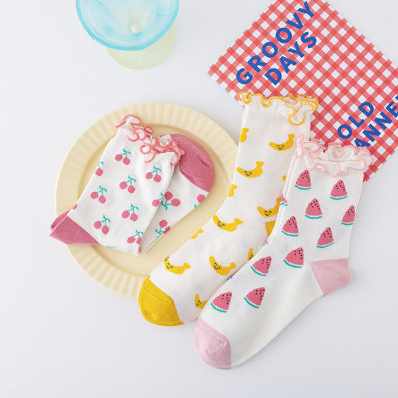 Frilly Fruit Socks