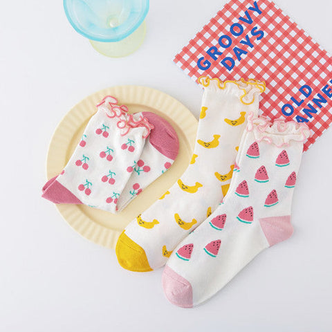 Frilly Fruit Socks