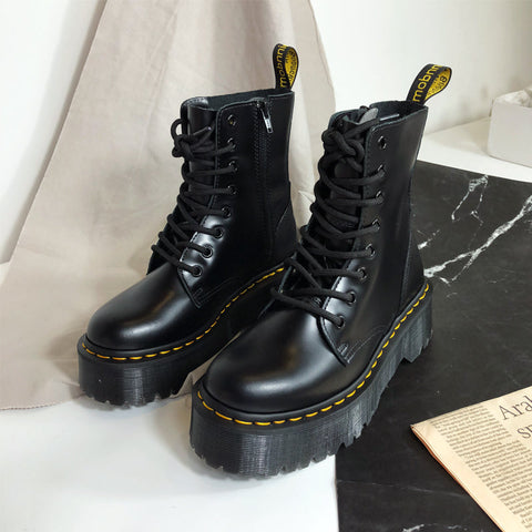 Chunky Platform Combat Boots