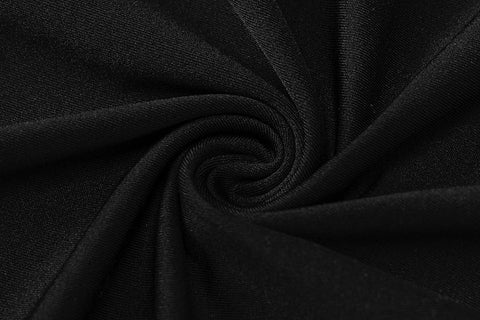 Voguable Long Sleeves V Neck Hollow Out Solid Mini Dress Outfit Y2K Streetwear