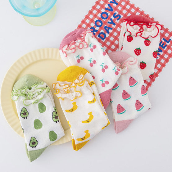 Frilly Fruit Socks