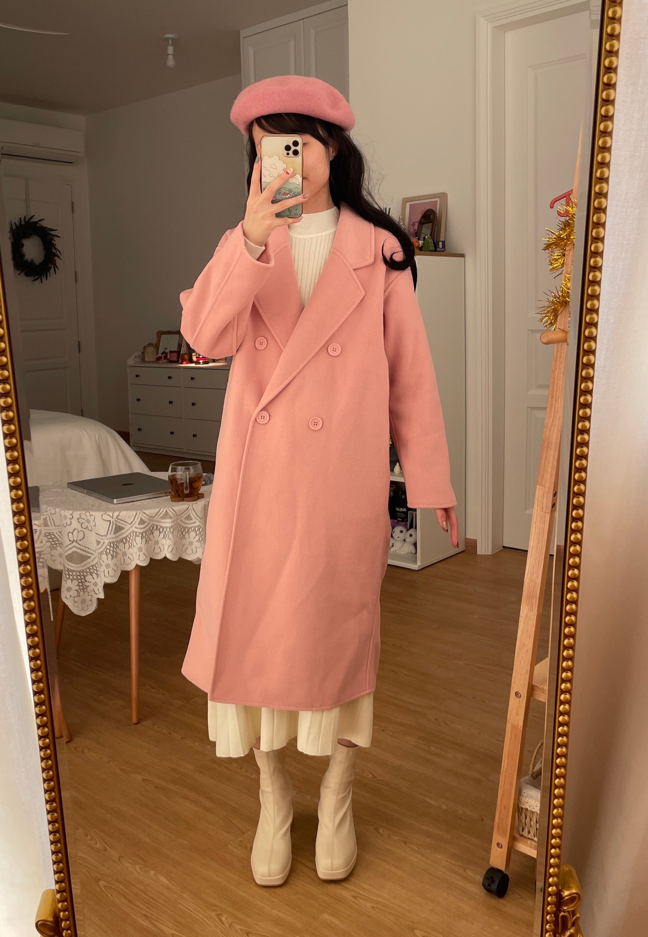 Basic Faux Wool Coat