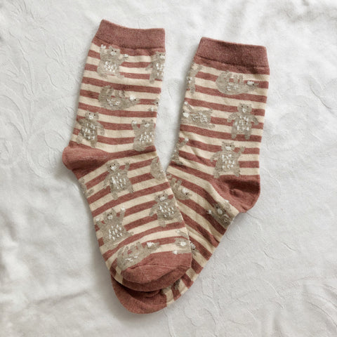 Bear Stripe Sock Set