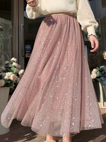 Tüllrock mit funkelnden Sternen