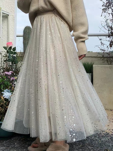 Tüllrock mit funkelnden Sternen