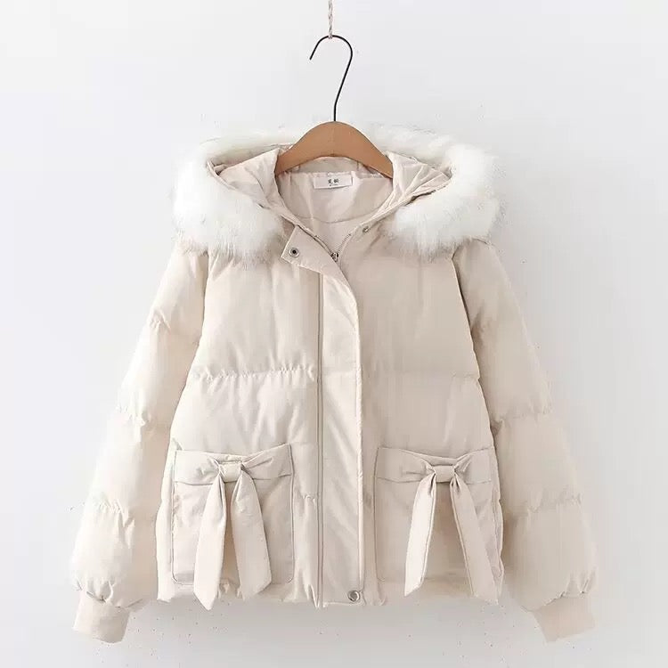 Little Bow Puffer Jacket