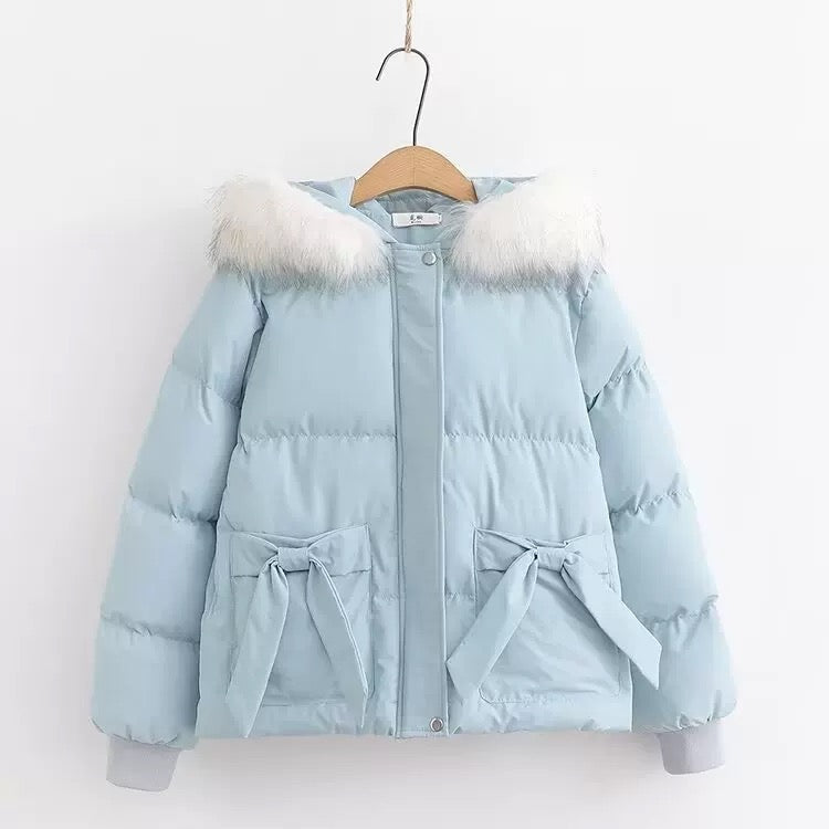 Little Bow Puffer Jacket