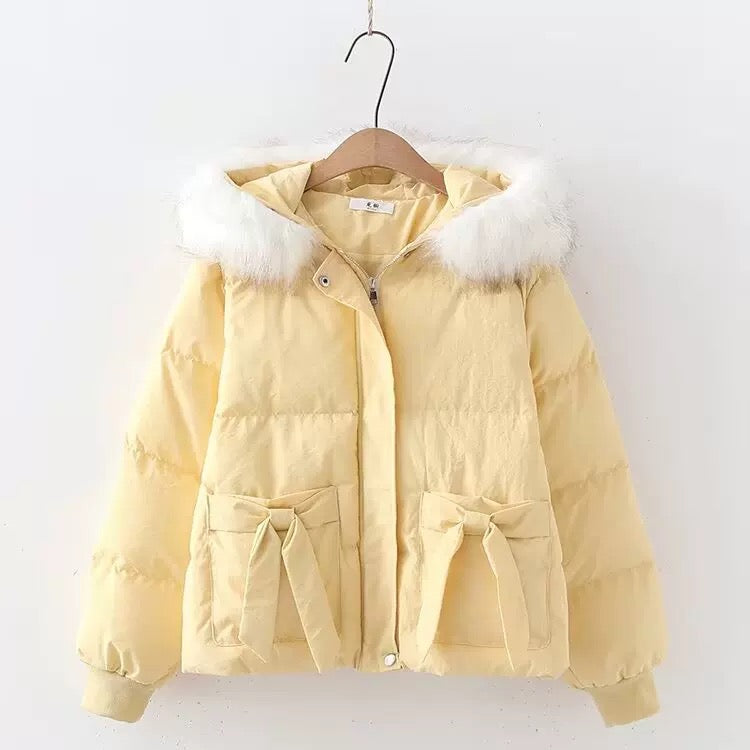 Little Bow Puffer Jacket