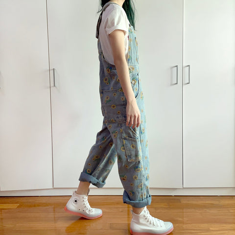 Sonnenblumen-Jeans-Overall