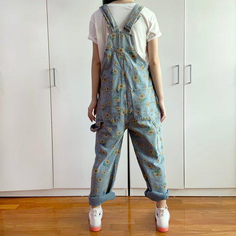 Sonnenblumen-Jeans-Overall