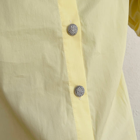Lemon Frill Button Up Shirt