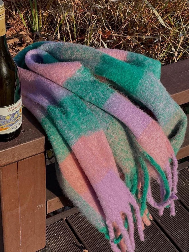 Pastel Colorblock Scarf
