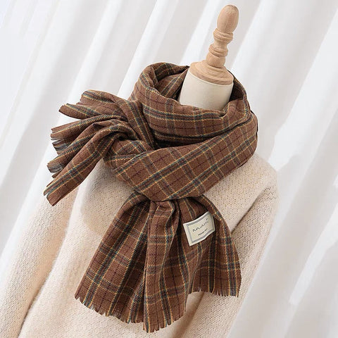 Cozy Fall Plaid Scarf