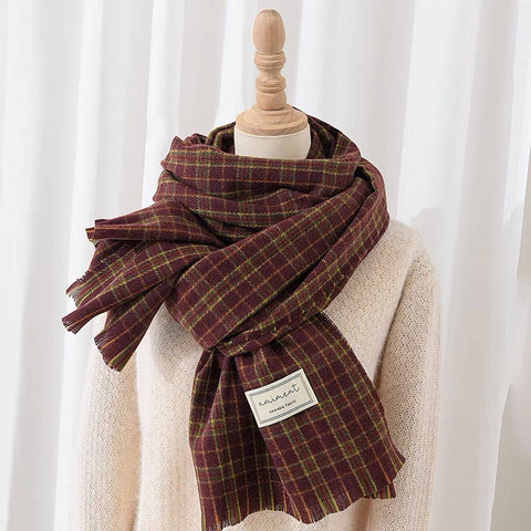 Cozy Fall Plaid Scarf