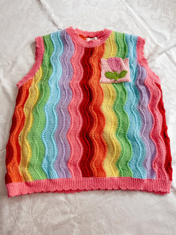 Rainbow Waves Vest