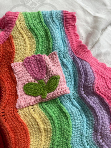 Rainbow Waves Vest