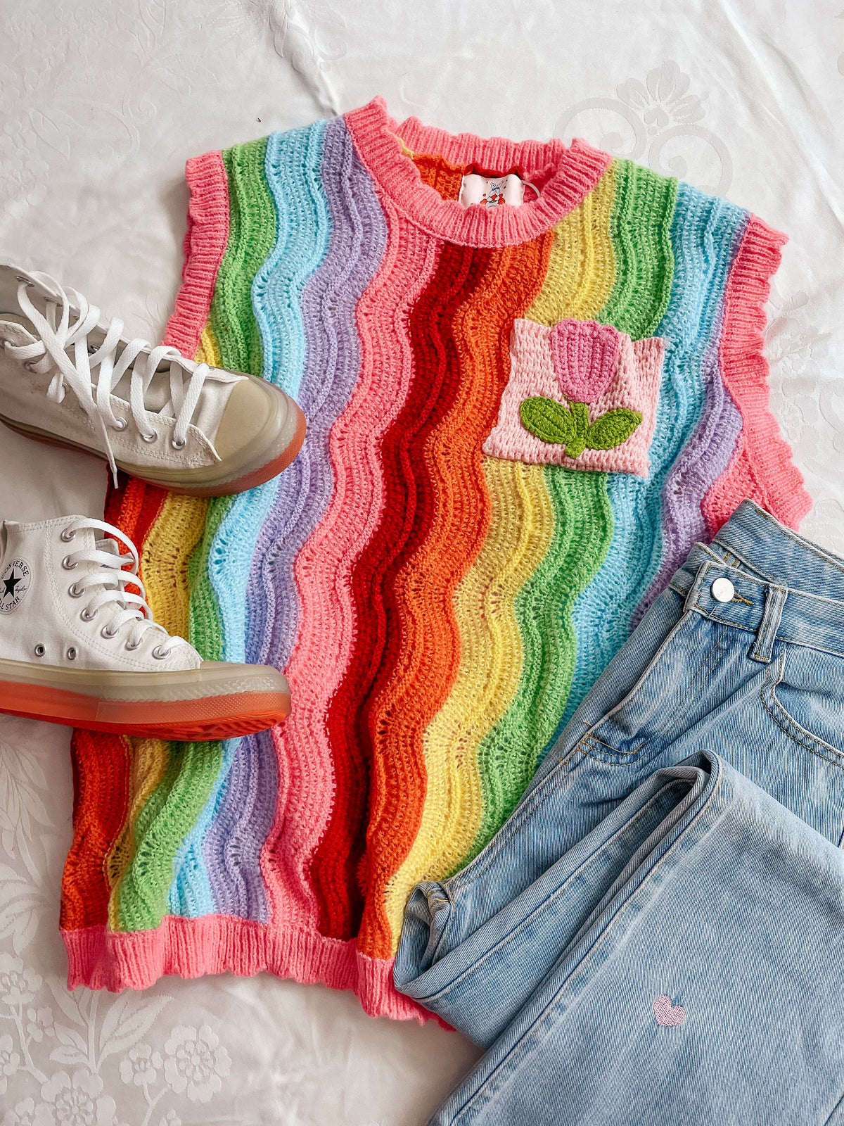 Rainbow Waves Vest
