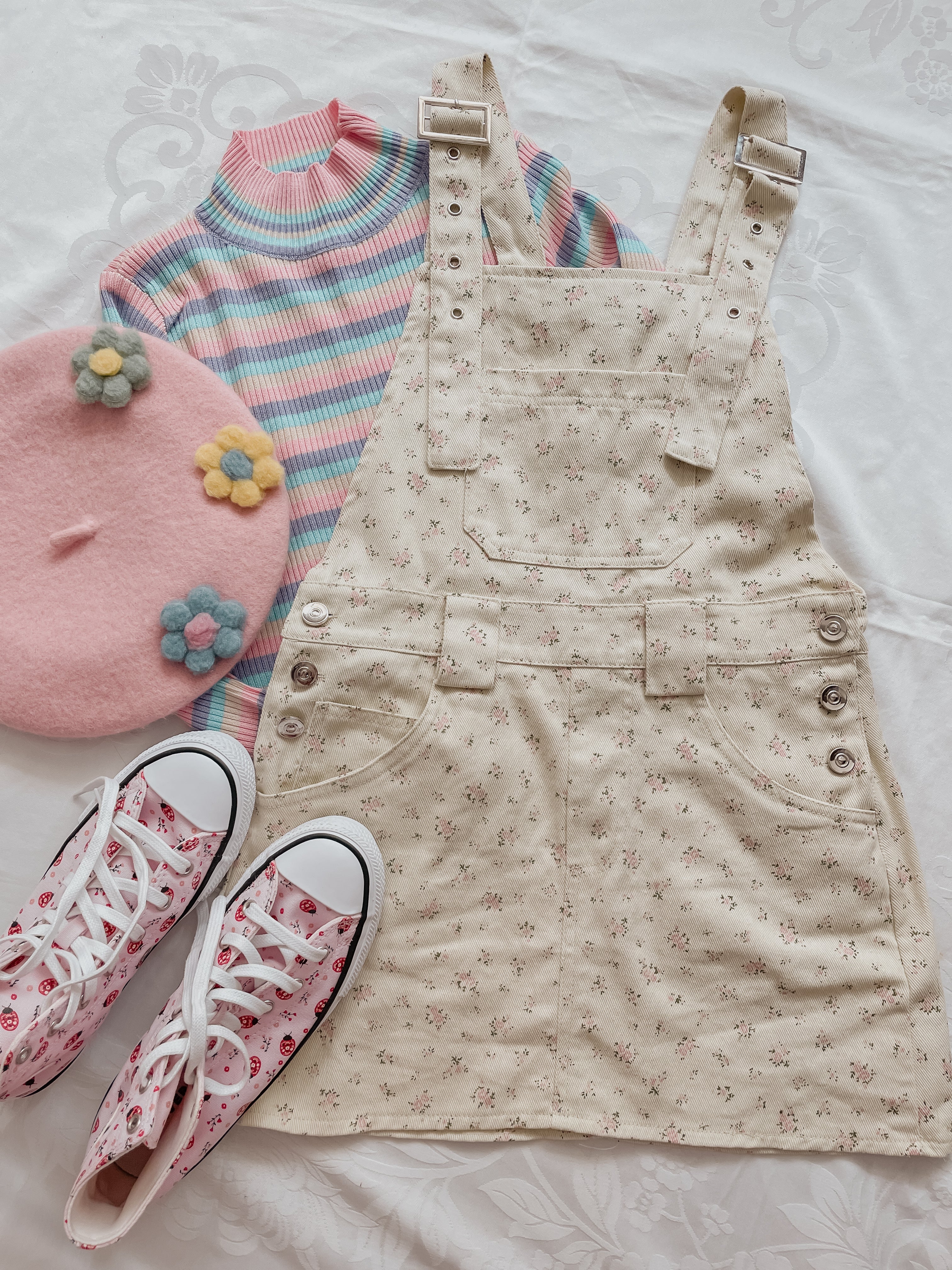 Ditsy Floral Mini Pinafore