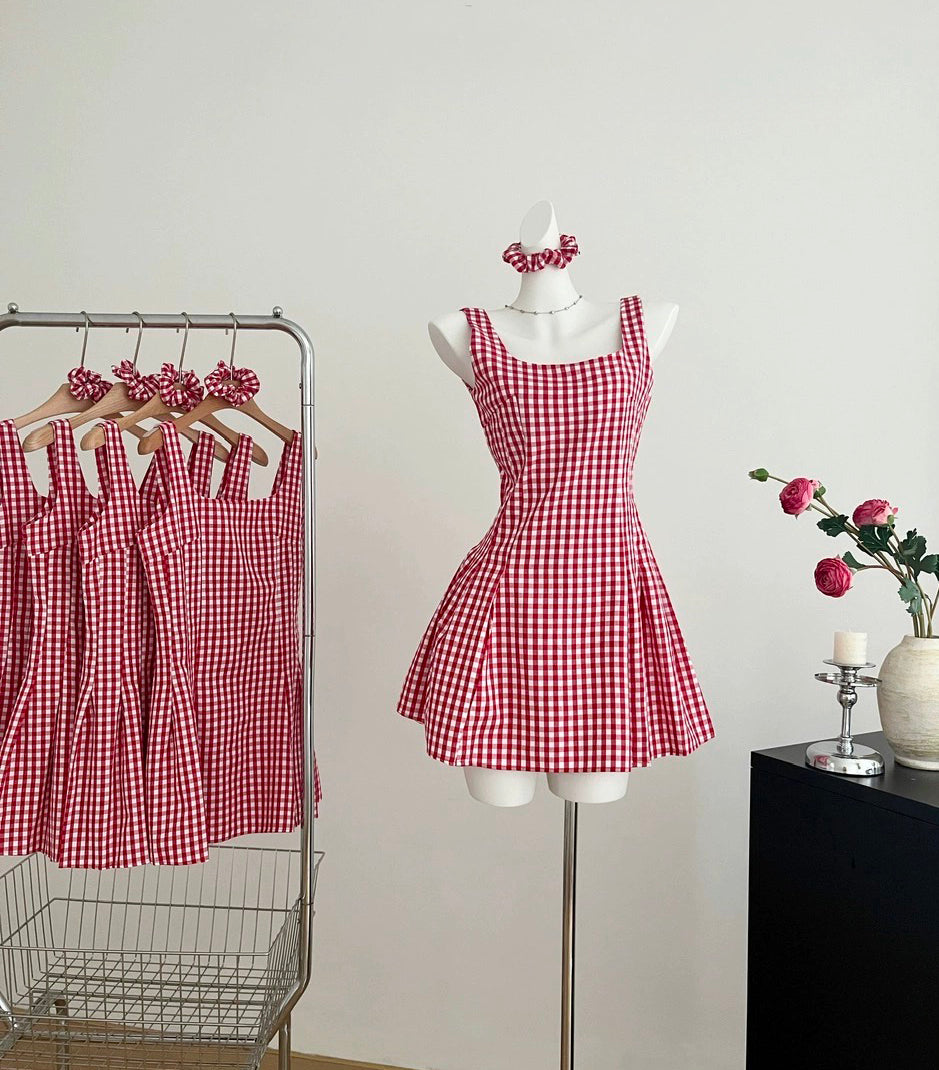 Candy Shop – Minikleid mit Vichy-Karomuster
